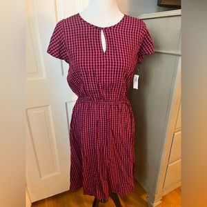 Old Navy pink check dress - NWT. Size S